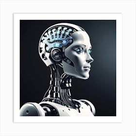 Cyborg Woman 43 Art Print