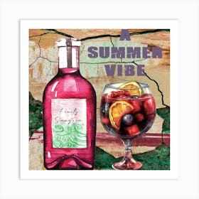 Fruity Sangria Art Print