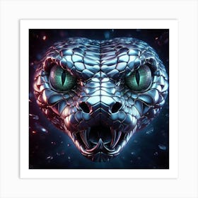 Snake Head Art Print