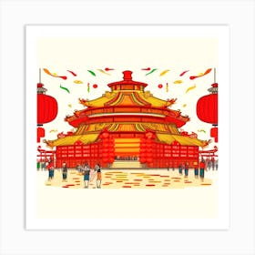 Chinese Temple 9 Art Print