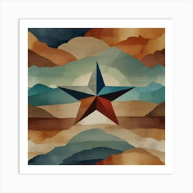 Texas Star Art Print