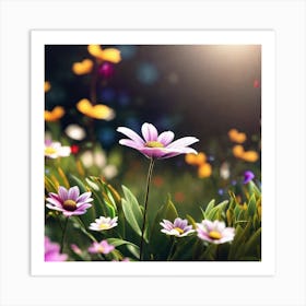 Daisy Field Art Print