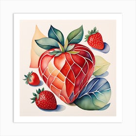 Strawberry Art Print