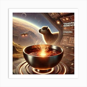 Tamaraw Essence Scifi Art Print