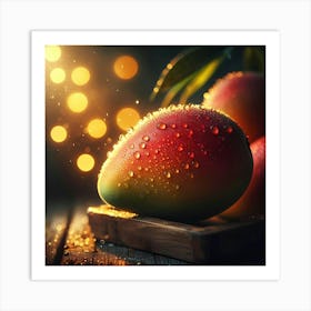 Mango with dew Art Print