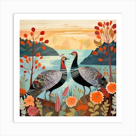 Bird In Nature Turkey 1 Art Print