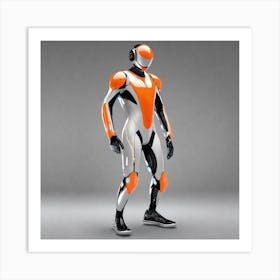 Futuristic Robot 91 Art Print