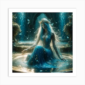 blue fairy Art Print