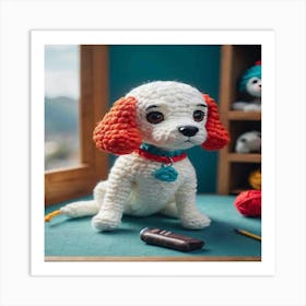 Stuffed Dog Art Print