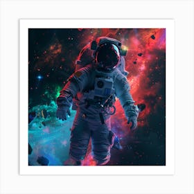 Astronaut In Space 1 Art Print