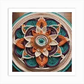 Mandala Macrame Bohemian 3 Art Print