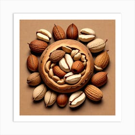 Nuts As A Logo (34) Art Print