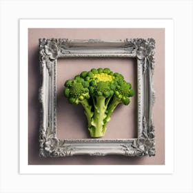 Broccoli In A Frame 19 Art Print