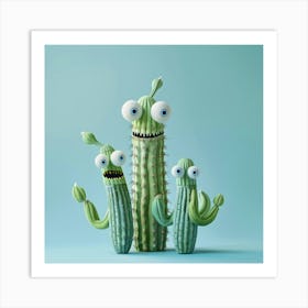 Monster Cactus Art Print