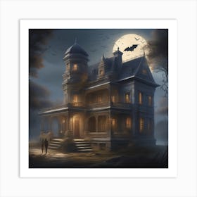 Haunted House Art Print