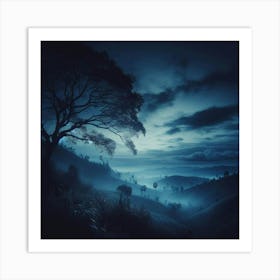 Night Scene - Night Stock Videos & Royalty-Free Footage Art Print