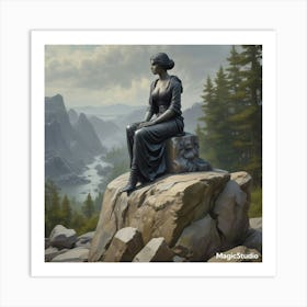 Statue Of A Woman 1 Art Print