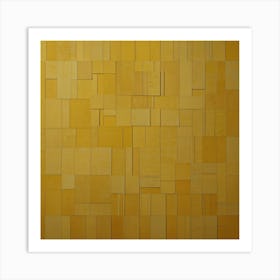 Yellow Squares 3 Art Print