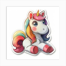 Unicorn Sticker 130 Art Print