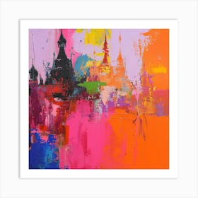 Abstract Travel Collection Myanmar 2 Art Print