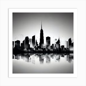 New York City Skyline 54 Art Print