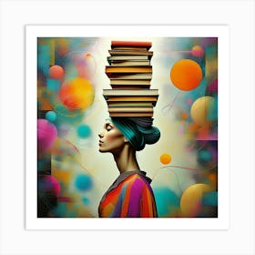 Artistic Expression of Knowledge and Balance Art Print