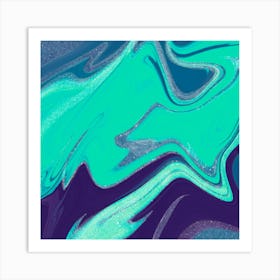 Abstract Green Painting Art Print