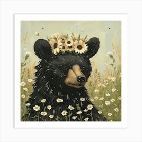 Bear Fairycore Painting 4 Art Print