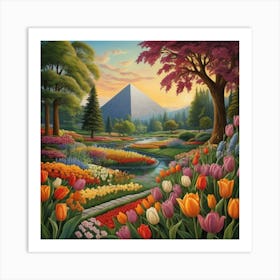 Tulip Garden 4 Art Print