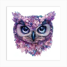 Crystal Owl Art Print