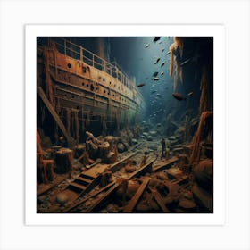 Wreck Of The Titanic 2 Art Print