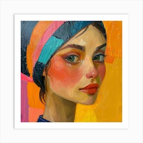 Portrait Of A Girl Art Print