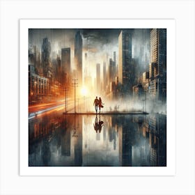 Futuristic Cityscape Art Print