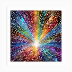 Rainbow Burst 8 Art Print