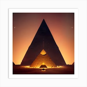 Pyramids Of Giza Art Print