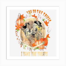 Yorkshire Terrier Dog Owner Halloween Pumpkin Humor Funny Art Print