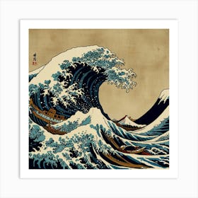 Default The Great Monster Off Kanagawa Canvas Print 1 Art Print