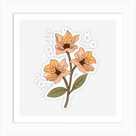 Bunch of Flowers poster Art Print