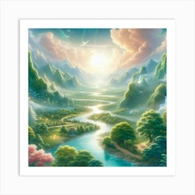 Fairytale Valley Art Print