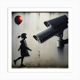 'Banksy inspired Art Print