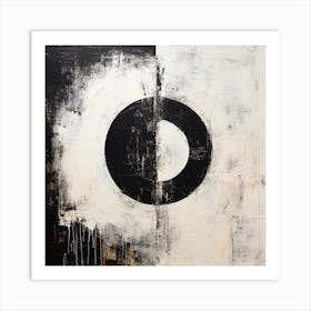 Abstract Art Circle Digital Painting (20) Art Print