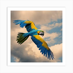 Parrot In Flight 2 Art Print