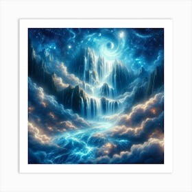 Waterfall In The Sky 1 Art Print