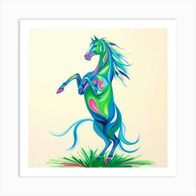 Colorful Horse 11 Art Print