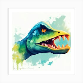 Colorful Dino Art Print