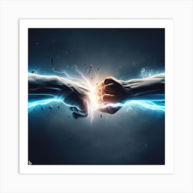 Two Fists Fighting Art Print