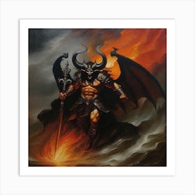 Demon Of Fire Art Print