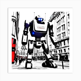 London Robot Art Print