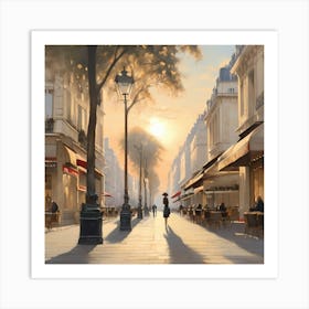 Paris Street.9 Art Print