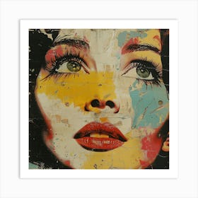 Woman'S Face 5 Art Print